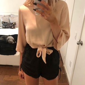 Tie front Zara blouse